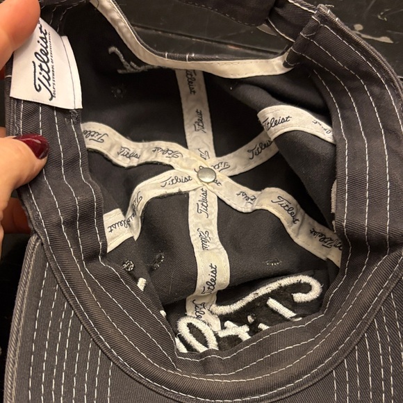 Titleist Charcoal Cap with White Logo - Picture 3 of 9